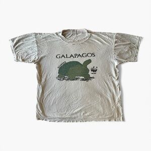 Klass Vintage Grunge Galapagos Graphic Tee Size XL – Distressed WWF Style